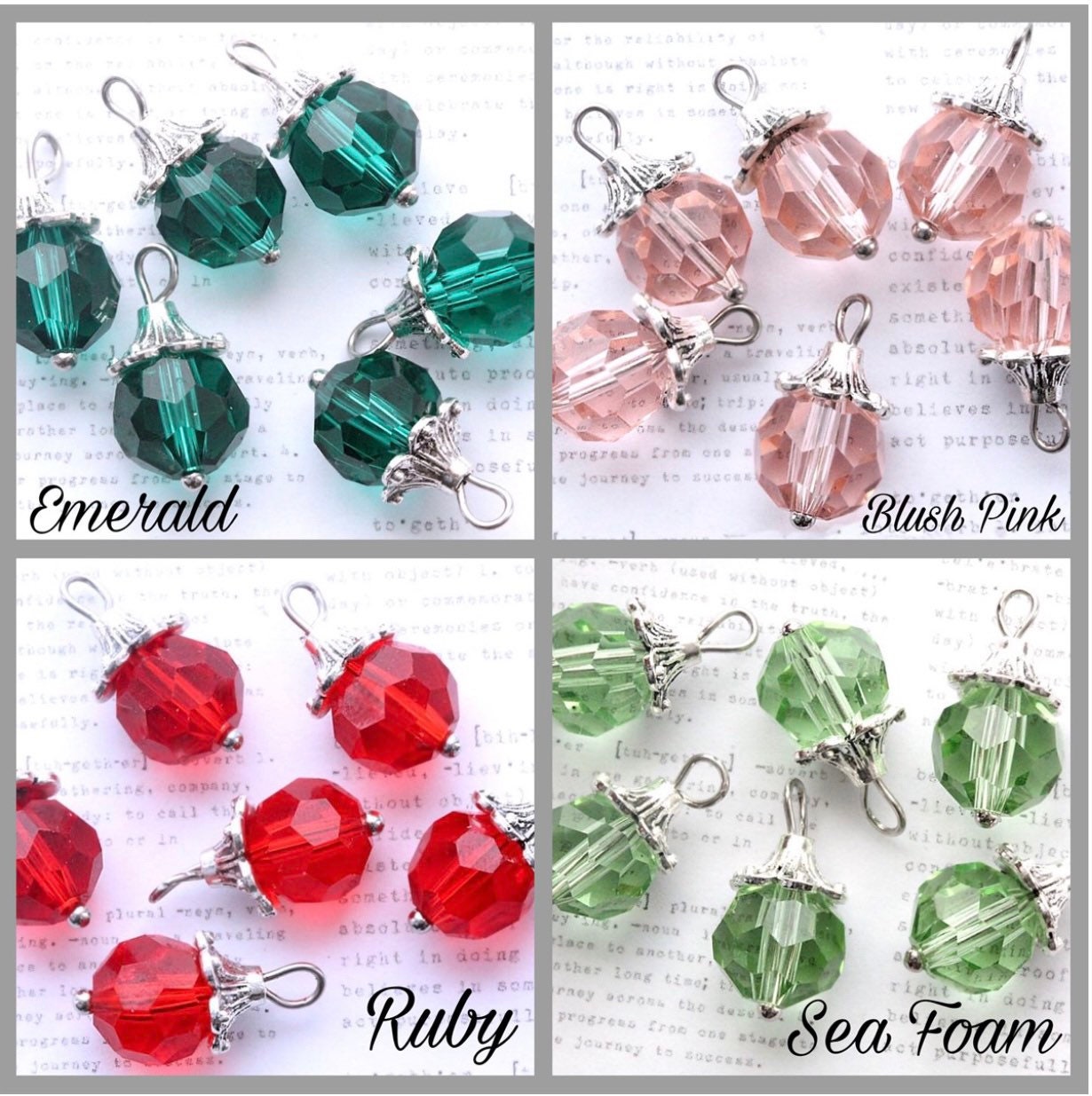Custom Baseball/Softball Bangle Bracelet with Four Charm Selections