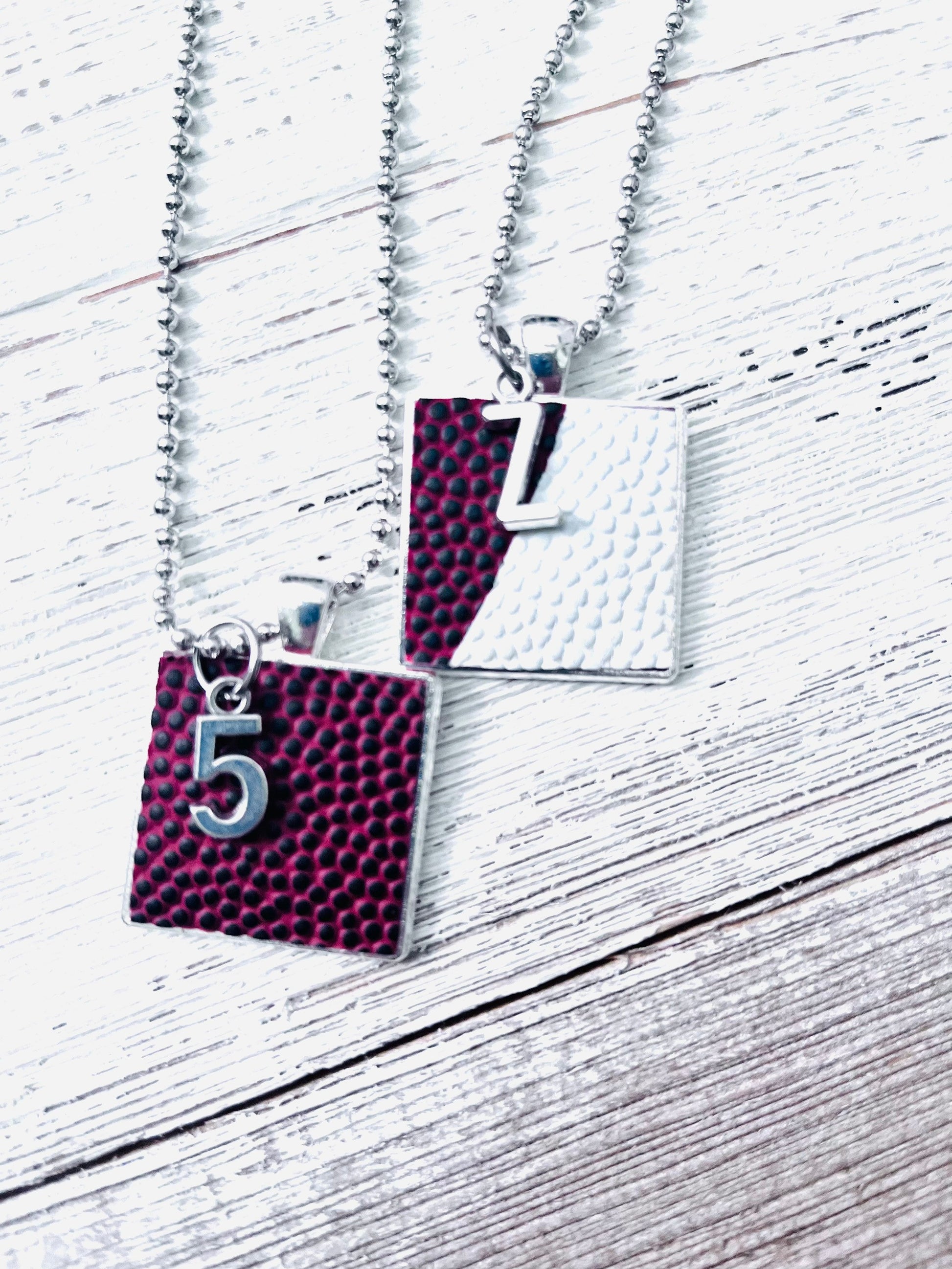 Personalized Authentic Football Necklaces
