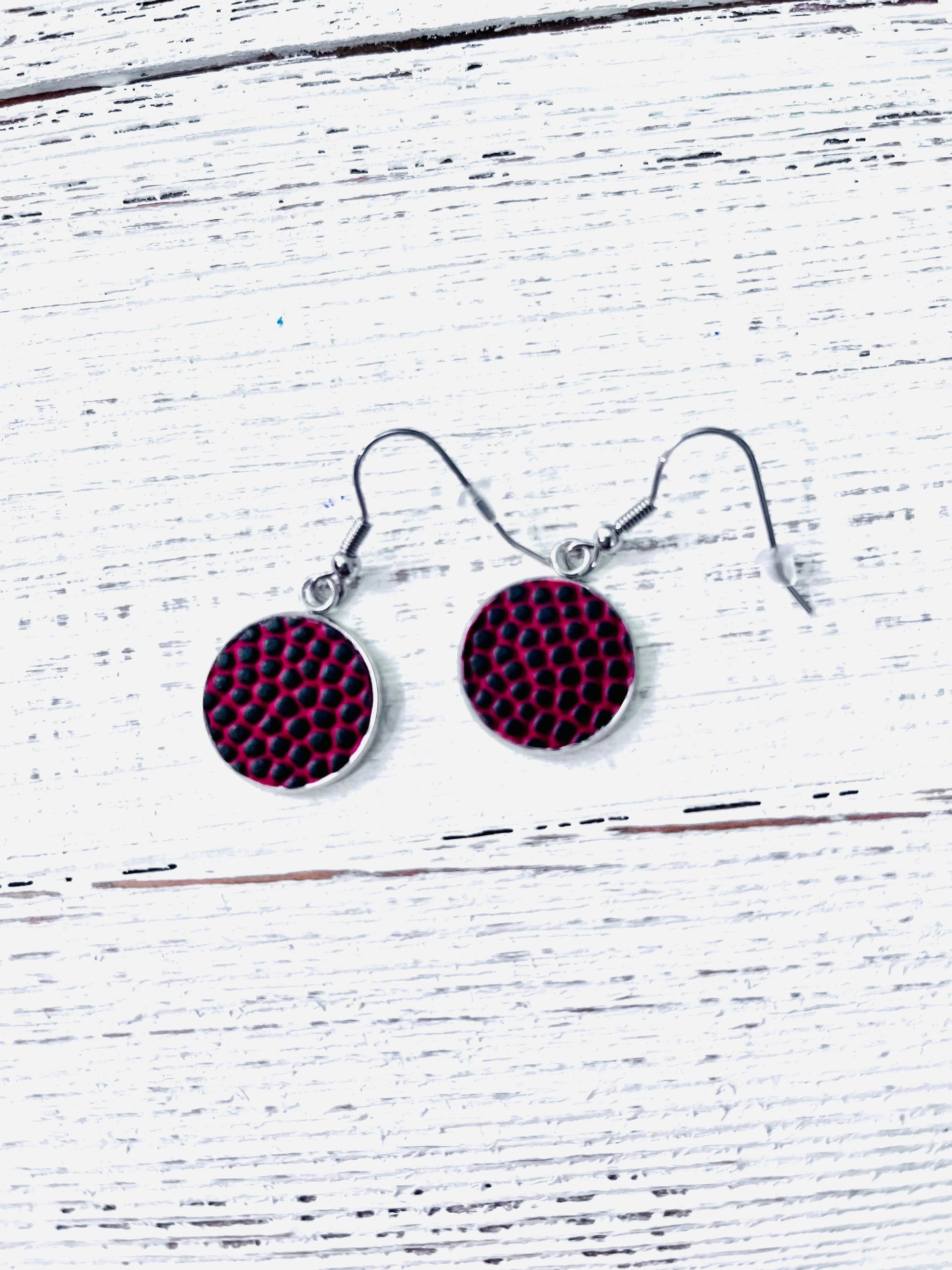 Authentic Football Earrings