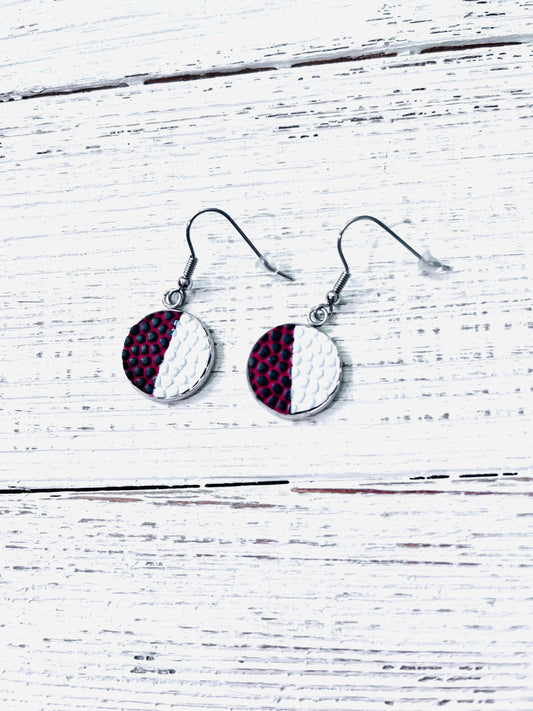 Authentic Football Earrings