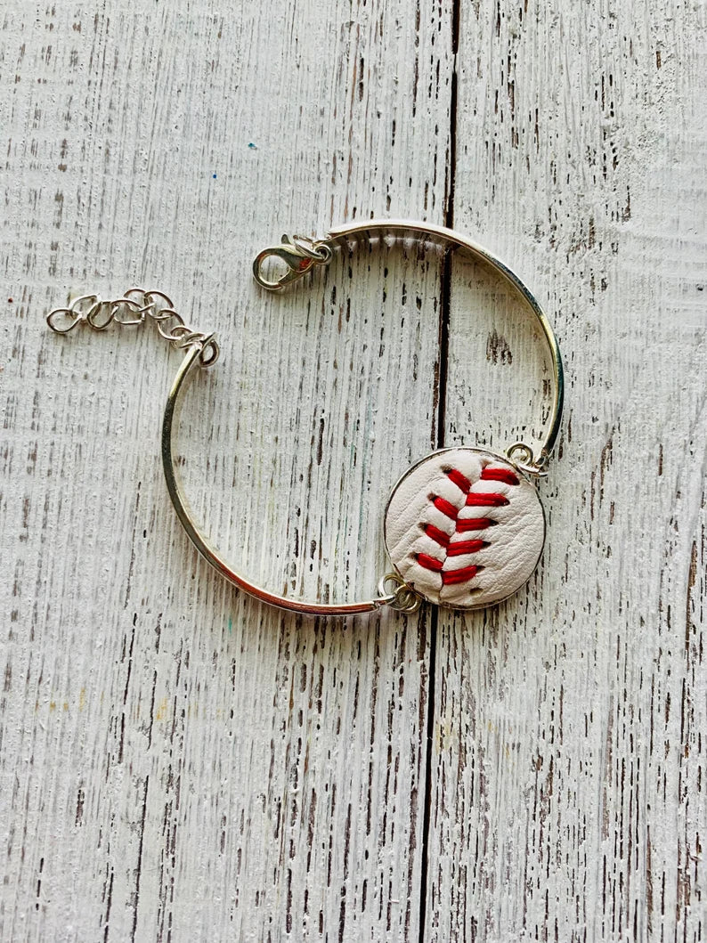 Genuine Baseball Lace Bracelet - Sports Fan Accessory